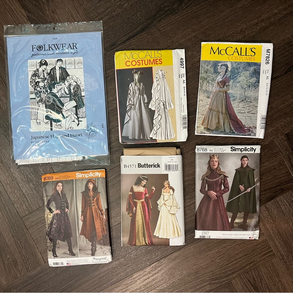 Assorted Costume Sewing Patterns